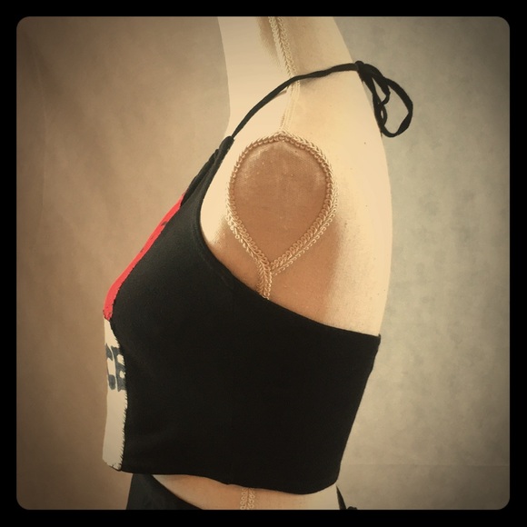 Silence is Violence black red white halter top - Picture 4 of 6